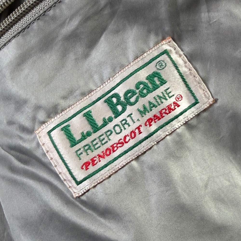 VTG LL Bean Penobscot Parka Jacket Full Zip Made in USA Hooded Coat Mens Tall L - Picture 5 of 15